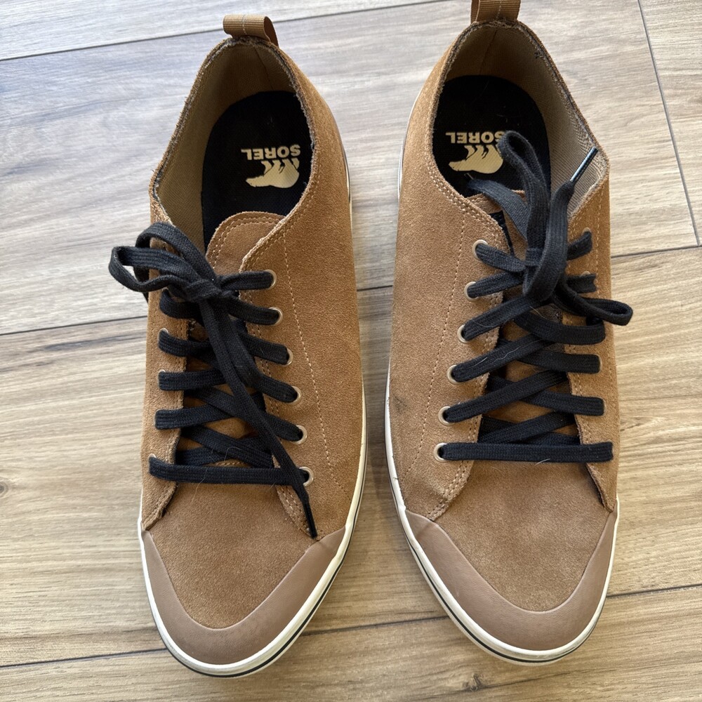Sorel Metro II Low Sneakers Men's Size 13 Elk Chalk Suede Waterproof Lace-Up - Picture 4 of 10